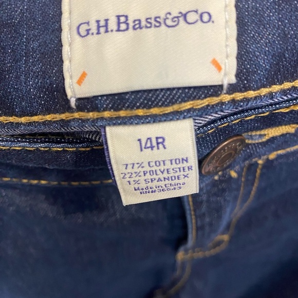 G.H. Bass Dark Wash Stretch Skinny Jeans size 14 - Picture 6 of 6